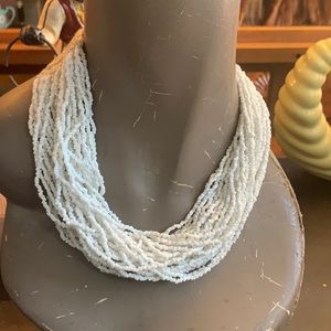 White seed beed necklace